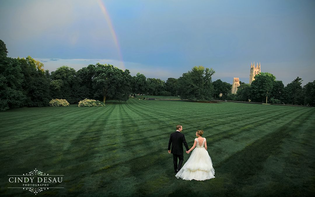 Cairnwood Reception Rainbow in Bryn Athyn