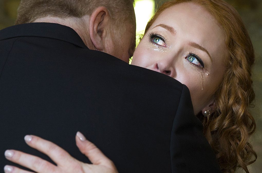 First Look with Dad; New Hope Wedding Photographer